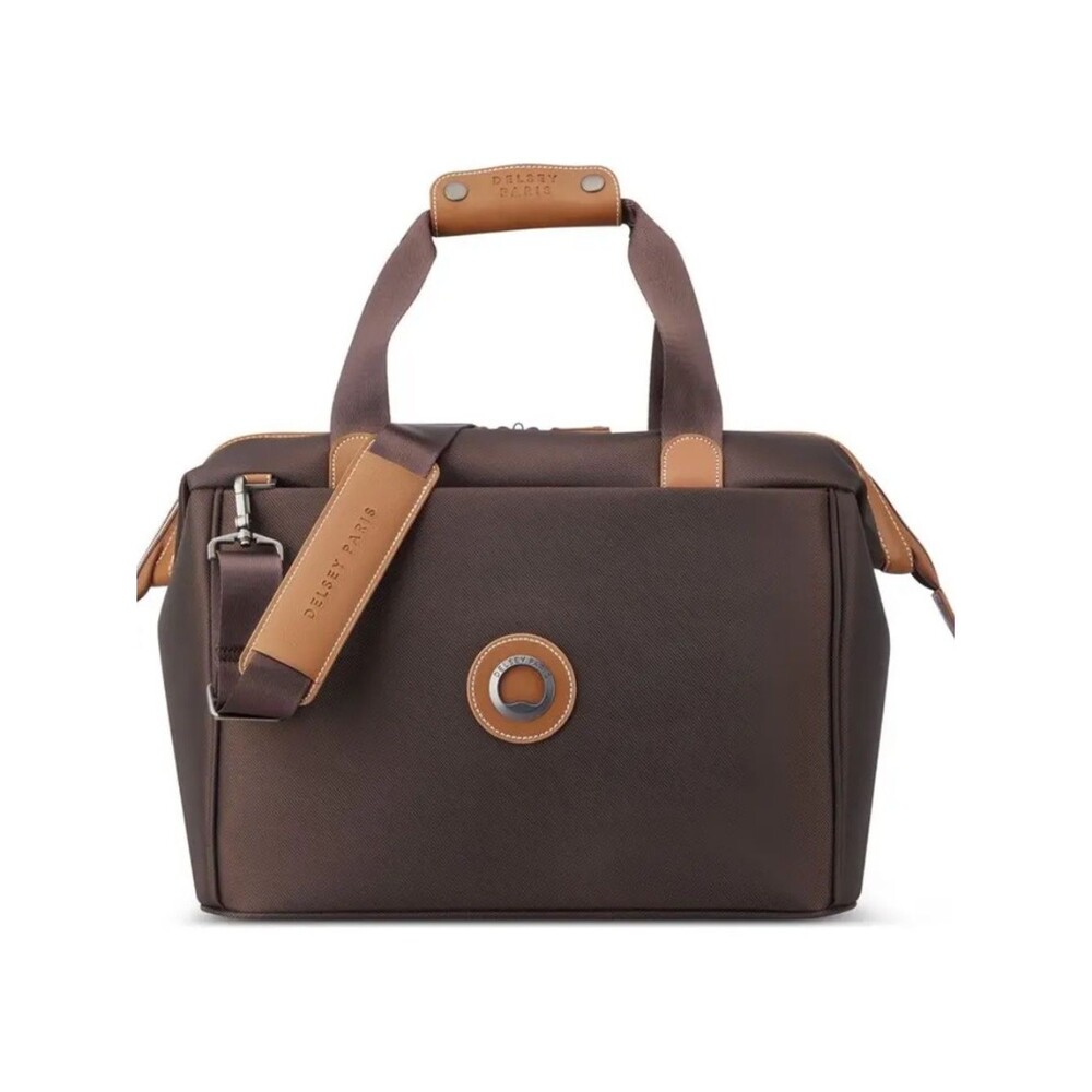 DELSEY Chatelet 2.0 Small Weekender Travel Duffle Bag Brown & Tan Travel Duffle